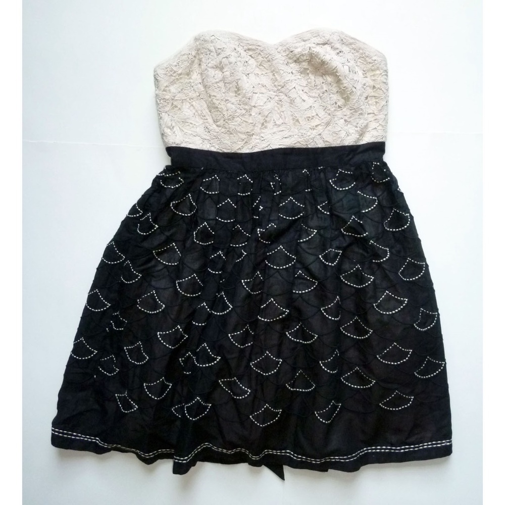 Anthro Battenberg & Organdy Dress by Meadow Rue